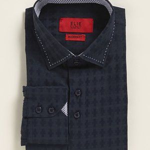 ELIE ELIE BALLEH Modern Fit Dress Shirt Big Boys 18 Made In Italy. NEW